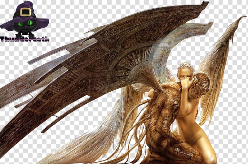 Fallen angel Watcher Lucifer Male, Luis Royo transparent background PNG clipart