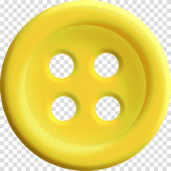 Button Yellow Icon, Clothes button transparent background PNG clipart