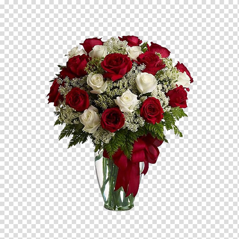 Flower bouquet Valentines Day Flower delivery Floristry, vase transparent background PNG clipart
