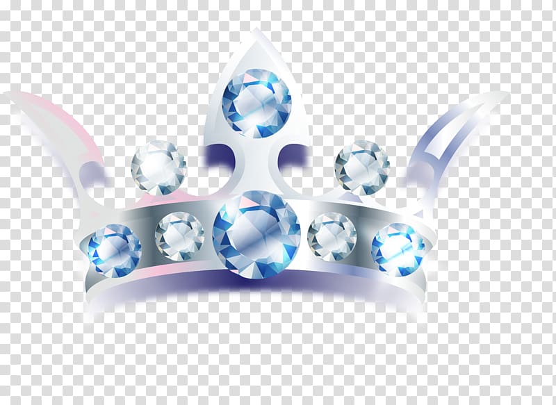 cartoon crystal crown transparent background PNG clipart