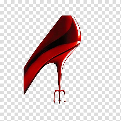 red fork sandal , The Devil Wears Prada Fashion Film Vogue, Red high heels transparent background PNG clipart