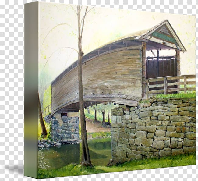 Humpback Covered Bridge Humpback bridge Gallery wrap Canvas Art, bridge transparent background PNG clipart