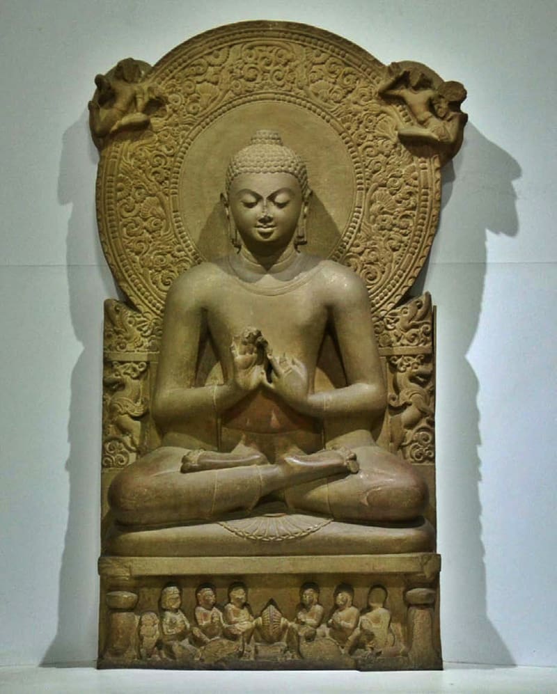 Sarnath Museum Gupta Empire Buddhism Dharmachakra Buddhahood, Buddhism transparent background PNG clipart