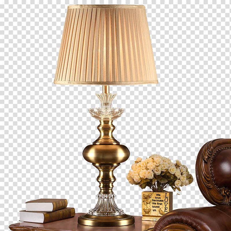 Table Light Lampe de bureau Bedroom, Retro desk lamp lighting transparent background PNG clipart