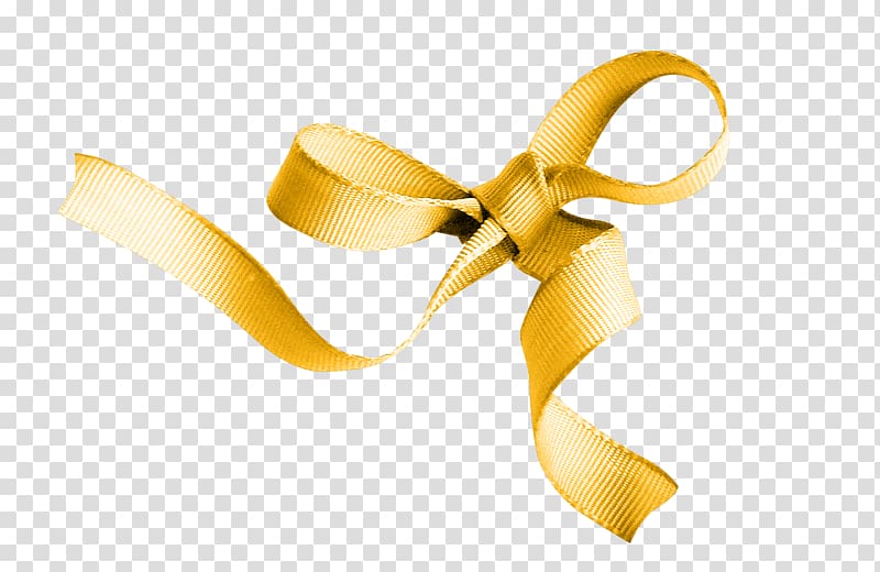 gold ribbon bow transparent background PNG clipart
