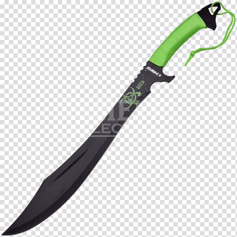 Machete Zombie knife Blade Steel, knife transparent background PNG clipart