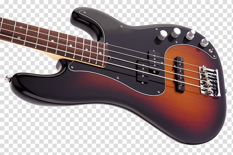 Fender Precision Bass Fender Bass V Fender Mustang Bass Bass guitar Fender Musical Instruments Corporation, Bass Guitar transparent background PNG clipart