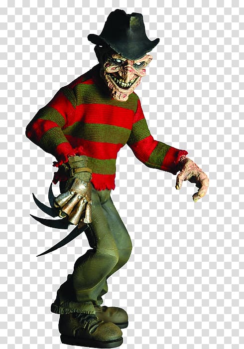 Freddy Krueger Action & Toy Figures Cinema of Fear Sideshow Collectibles Nightmare, cg transparent background PNG clipart