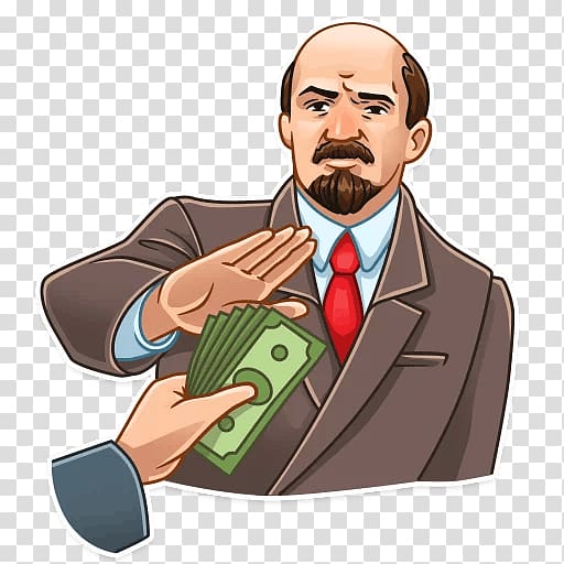 Vladimir Lenin Sticker Telegram Messaging apps , lenin transparent background PNG clipart