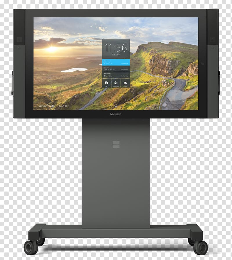 Surface Hub Microsoft Interactive whiteboard Computer, lcd screen transparent background PNG clipart