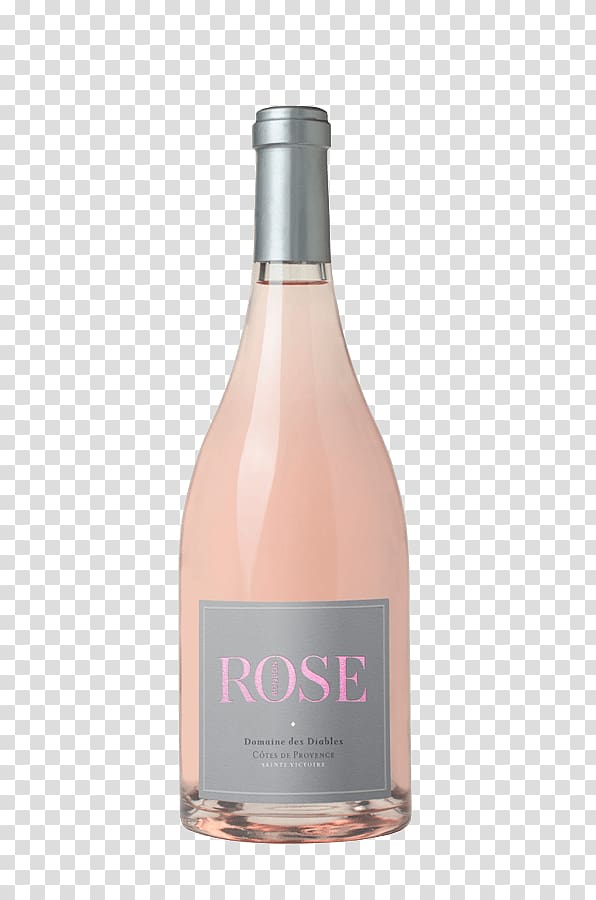 Domaine des Diables, Sainte Lucie & MiP Rosé Côtes-de-provence AOC Provence wine, Wine rose transparent background PNG clipart