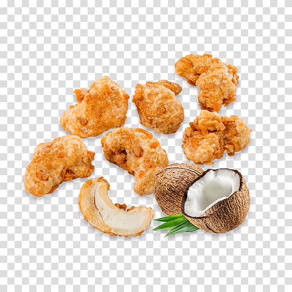 Brittle Vegetarian cuisine Nut roast Chicken nugget, CASHEW transparent background PNG clipart
