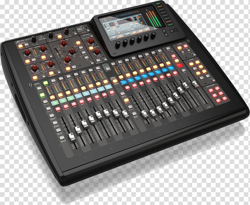 Digital mixing console Audio Mixers Behringer Television channel Audiophile, Mixer transparent background PNG clipart