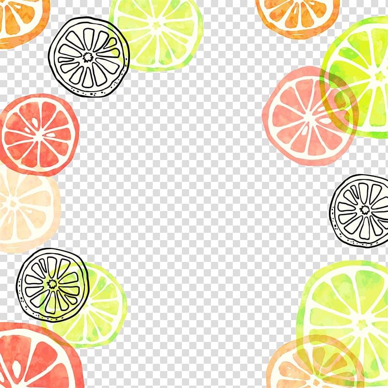Summer , Color orange slice transparent background PNG clipart