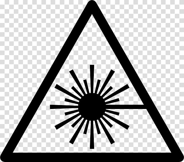 silhouette of sun illustration, Laser safety Symbol, laser beam transparent background PNG clipart