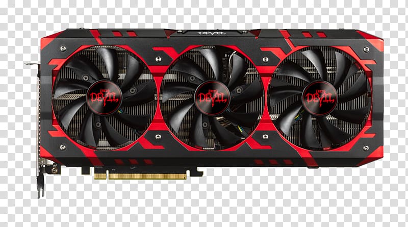 Graphics Cards & Video Adapters AMD Vega PowerColor RED DEVIL Radeon RX Vega 56 DirectX 12 AXRX Vega 56 8GBHBM2-2D2H/OC 8GB 2048-Bit HBM2 PCI Express 3.0 CrossFireX Support ATX Video Card MSI Radeon RX Vega 56, and enjoy the cool wind brought by the fan transparent background PNG clipart