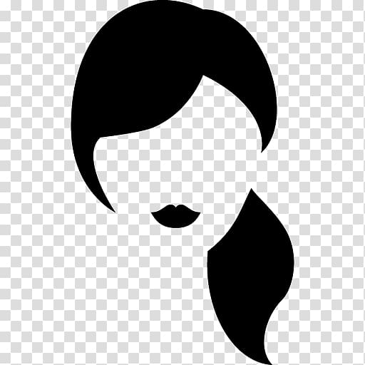 woman's face silhouette illustration, Computer Icons Hairstyle Hair Care, women hair transparent background PNG clipart