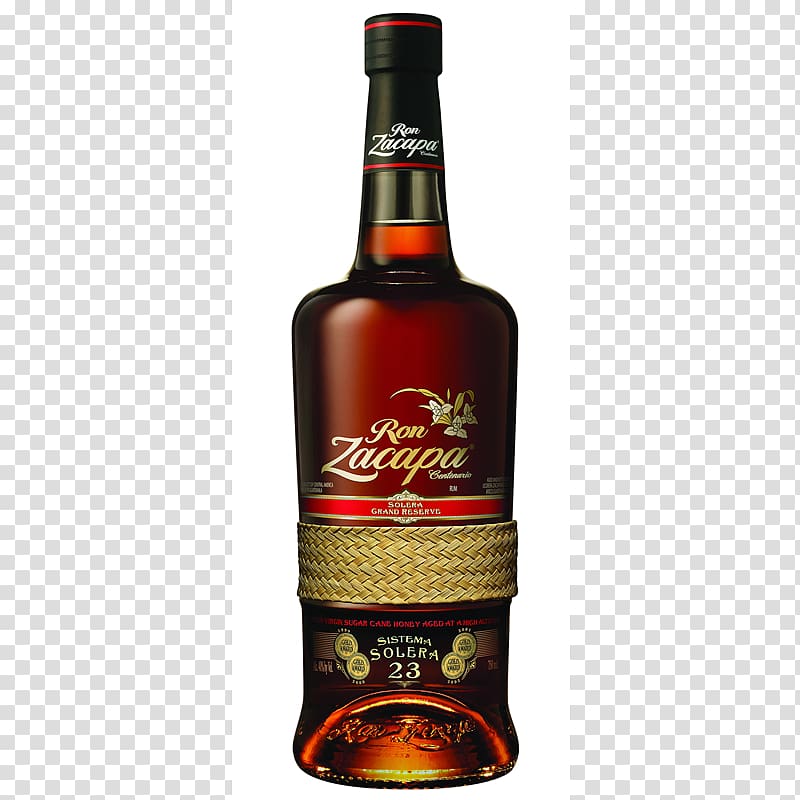 Ron Zacapa Centenario Rum Distilled beverage Whiskey, wine transparent background PNG clipart