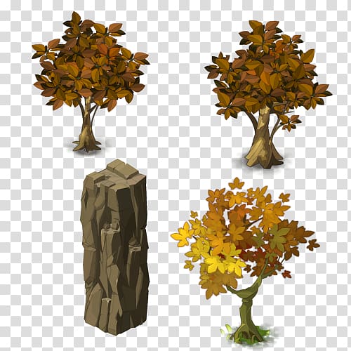 Tree Plant, Stone and tree transparent background PNG clipart