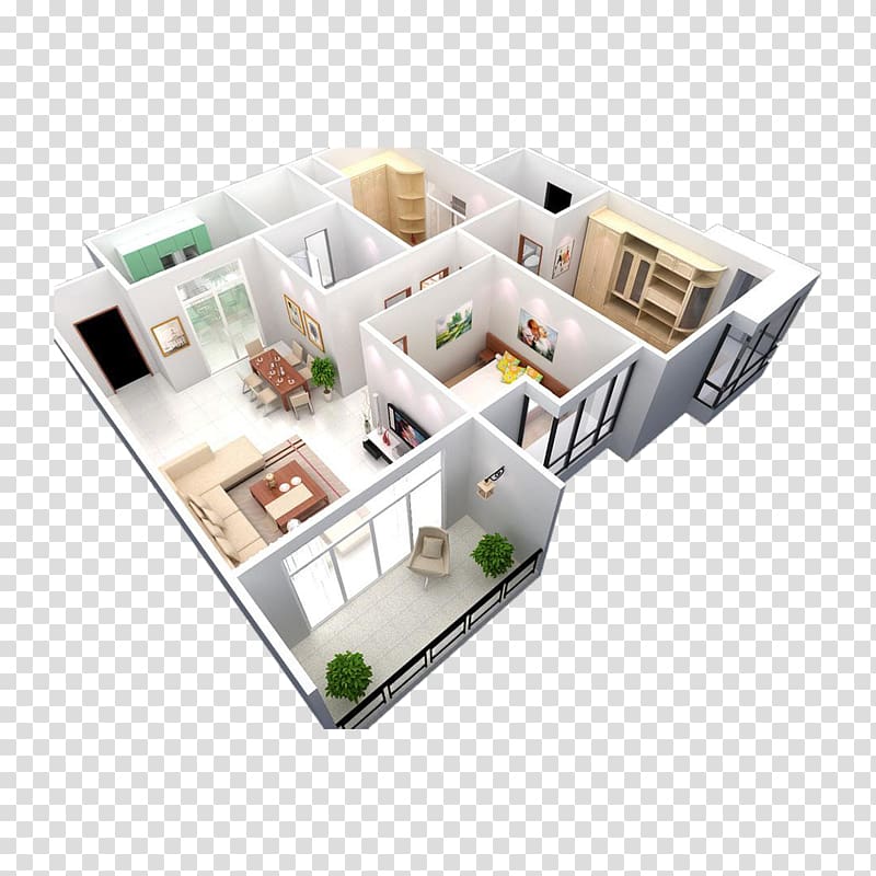 Home automation Home appliance System Automatic control Information, Interior Design Aerial view 3d model transparent background PNG clipart