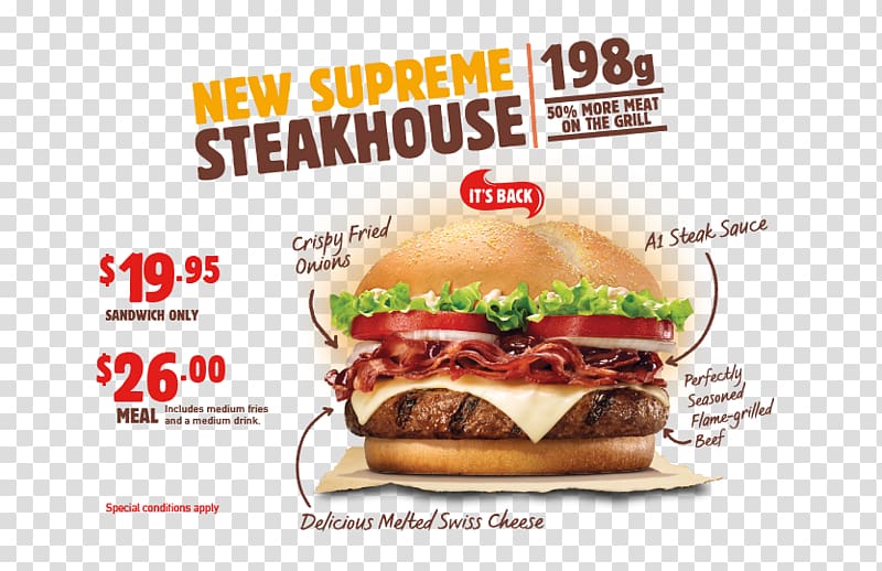 Cheeseburger Whopper McDonald's Big Mac Fast food Veggie burger, burger king transparent background PNG clipart