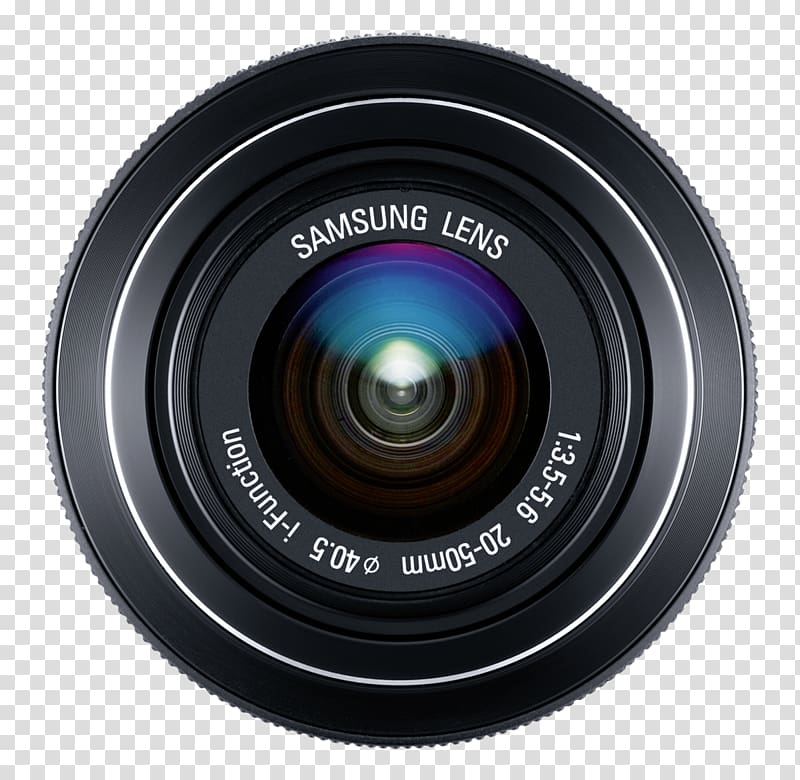 Fisheye lens Samsung NX20 Camera lens Samsung EX-S2050BNB 20 mm, 50 mm F/3.5-5.6 40.5 mm Zoom lens, camera lens transparent background PNG clipart