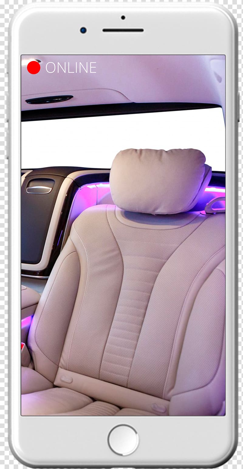 Car seat Head restraint Electronics Automotive design, maybach transparent background PNG clipart