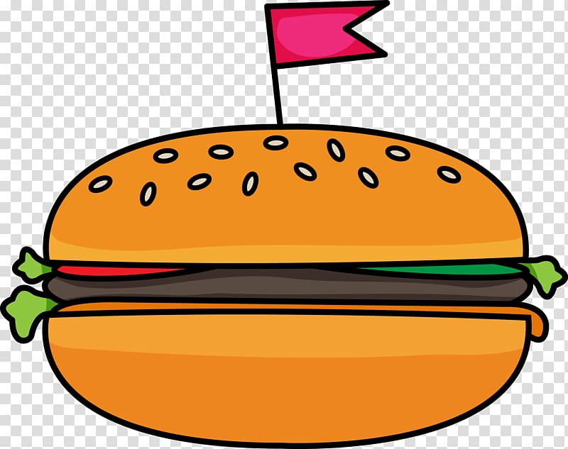 Drawing Digital stamp , Black burger transparent background PNG clipart