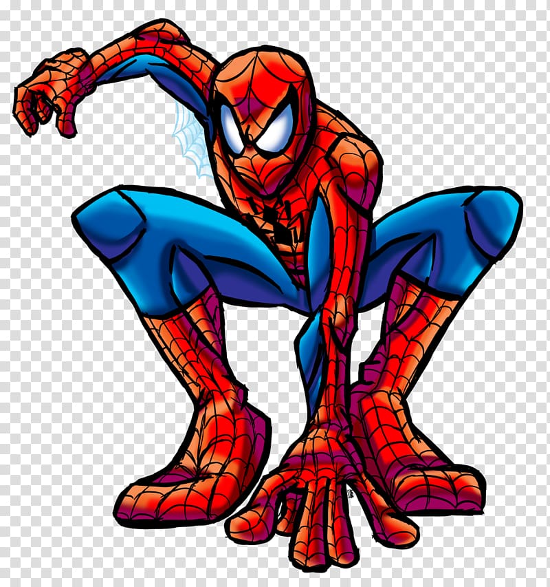 Spider-Man Bluebird Deadpool Superhero Drawing, spider-man transparent background PNG clipart