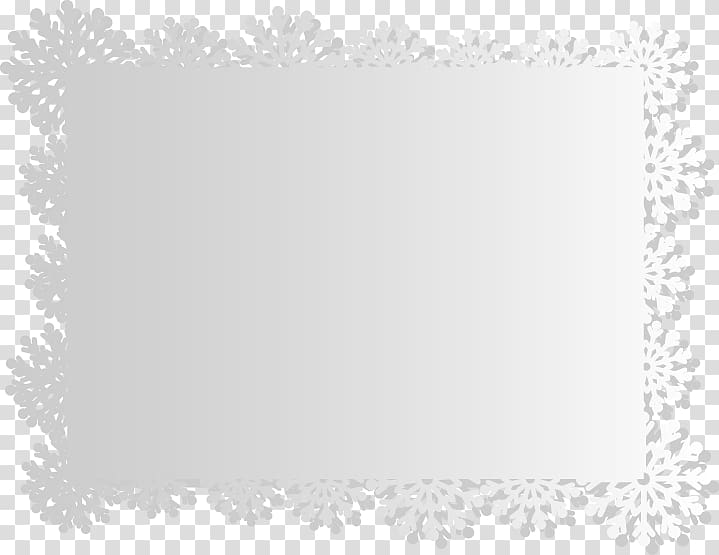 Snowflake frame , Snowflake border transparent background PNG clipart