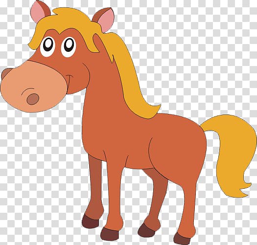 Cartoon , Cartoon cute horses transparent background PNG clipart