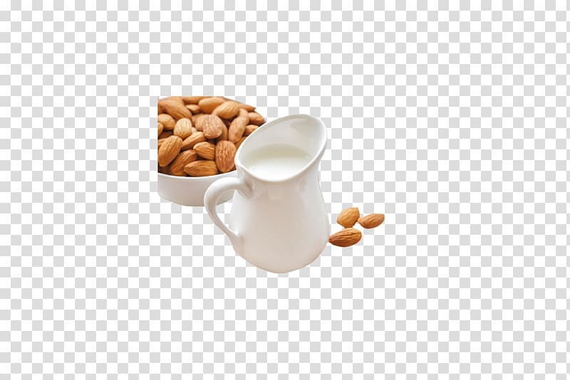 Coffee Almond milk Marzipan, Creative milk transparent background PNG clipart