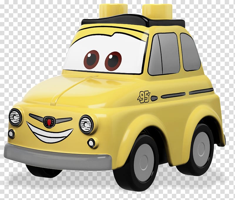 Luigi Guido Cars Lego Duplo, Cars 3 transparent background PNG clipart