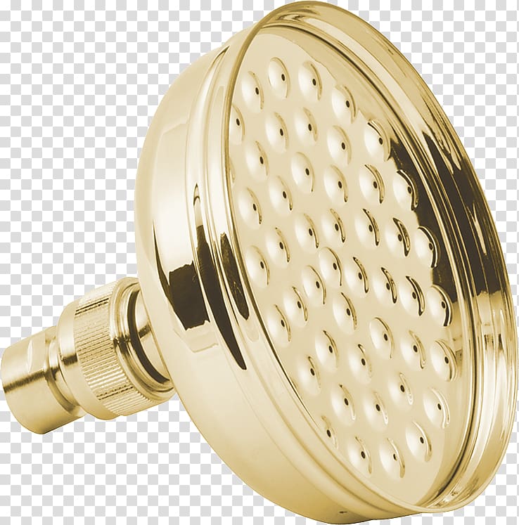 gold shower faucet, Gold Shower Head transparent background PNG clipart