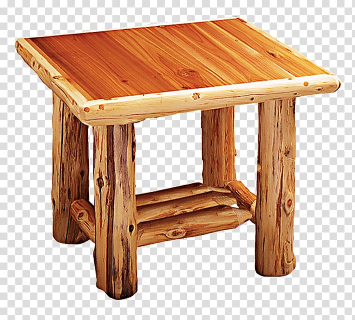 Bedside Tables Drawer Log furniture, log tables transparent background PNG clipart