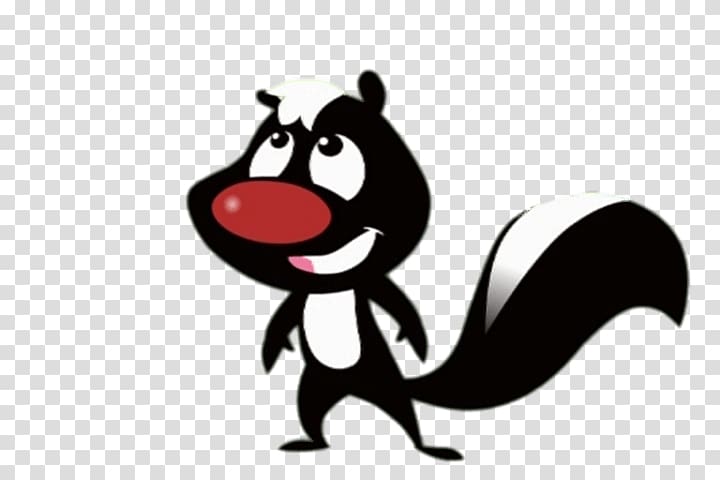 Animated cartoon Skunk Television show Drawing, skunk transparent background PNG clipart