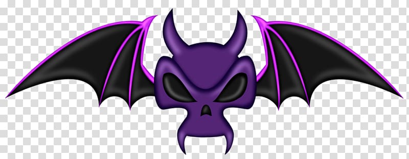Halloween Devil Jack-o-lantern, Purple Halloween Devil Bat transparent background PNG clipart