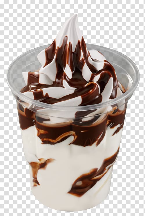 Chocolate ice cream Sundae Chocolate brownie Chocolate pudding, sundae transparent background PNG clipart