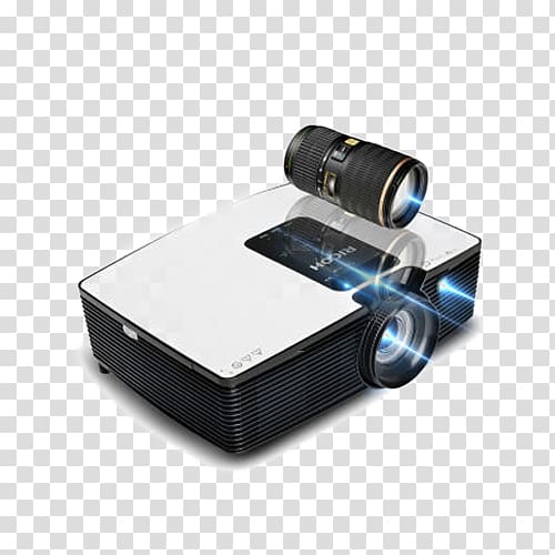 Blu-ray disc Ricoh Video projector LCD projector 1080p, Projector Home transparent background PNG clipart