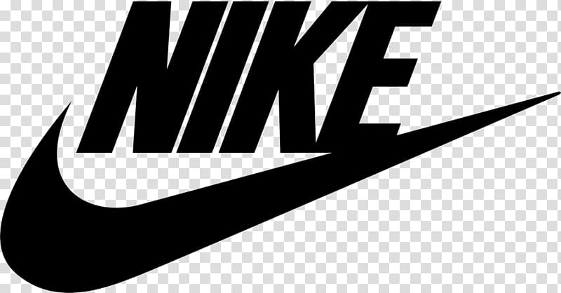 nike logo black and white