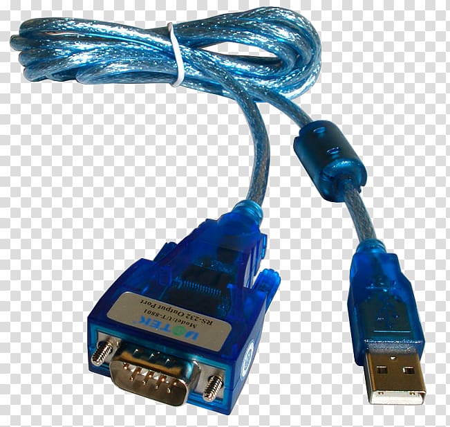 USB adapter Serial port RS-232, USB transparent background PNG clipart