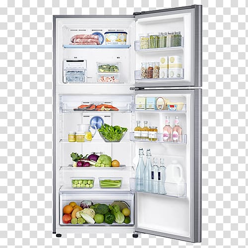Refrigerator Auto-defrost Samsung Electronics Direct cool, Double Door Refrigerator transparent background PNG clipart