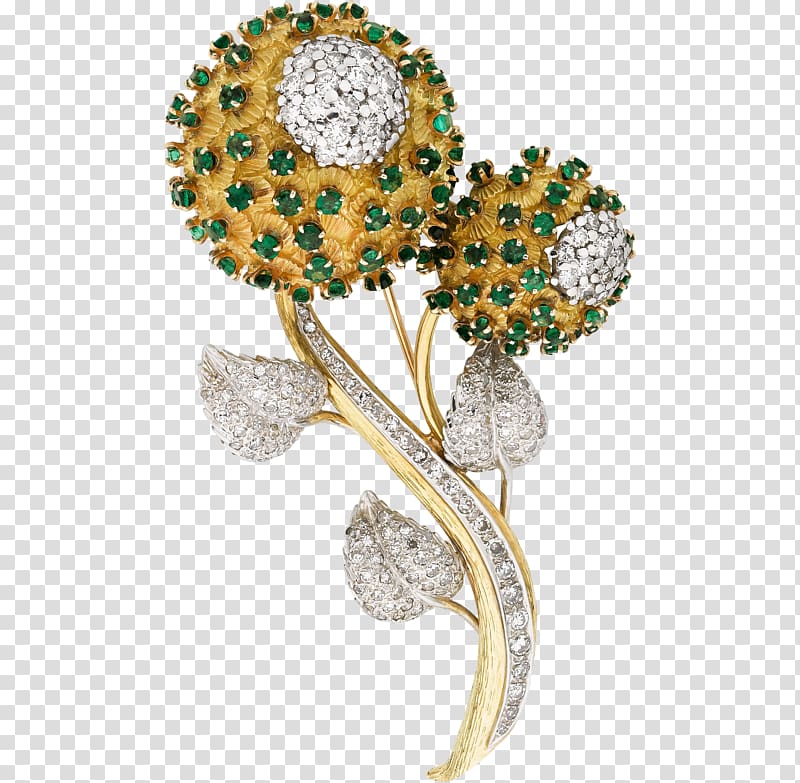 Jewellery Brooch Gemstone, Flower Jewelry transparent background PNG clipart