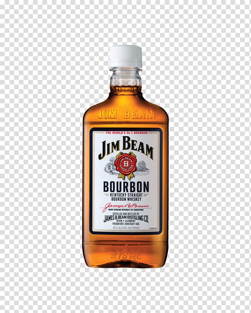 Bourbon whiskey Jim Beam White Label Jim Beam Premium American whiskey, drink transparent background PNG clipart