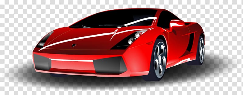 Sports car Lamborghini Gallardo , Red Lamborghini transparent background PNG clipart