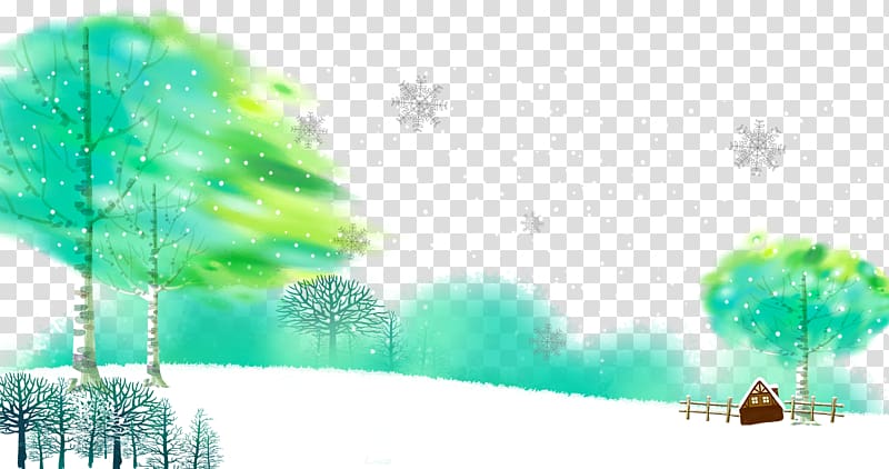 Tree Winter Snow, Snow on trees transparent background PNG clipart