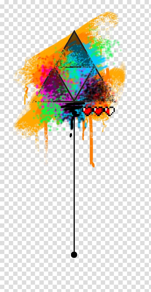 Triforce Watercolor painting The Legend of Zelda: Tri Force Heroes Drawing, watercolor painting transparent background PNG clipart