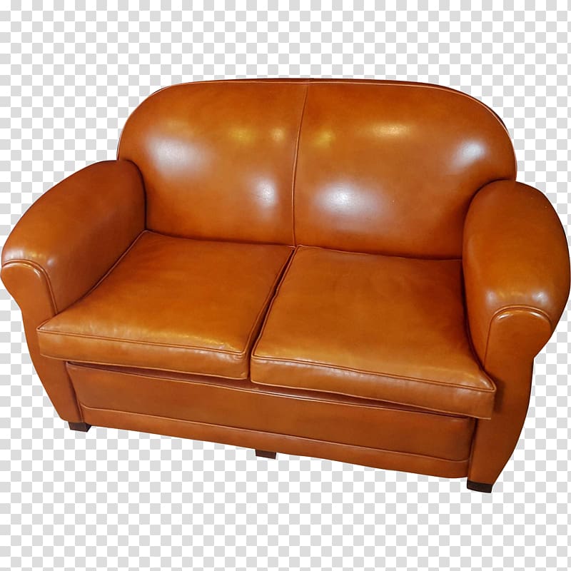 Club chair Loveseat Caramel color, modern furniture transparent background PNG clipart