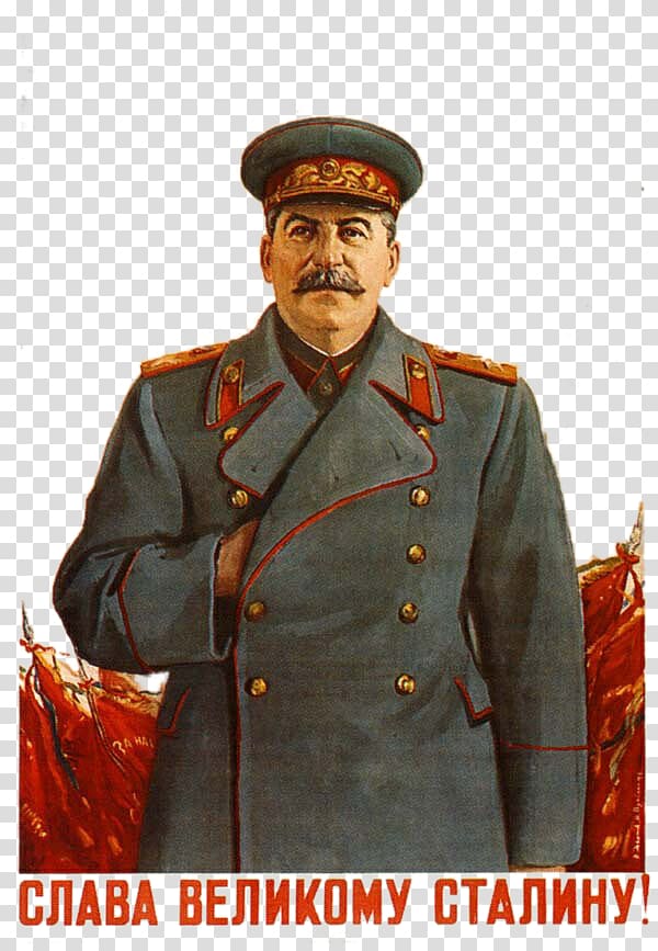 man in uniform standing painting, Joseph Stalin Five-year plans for the national economy of the Soviet Union Propaganda in the Soviet Union, Stalin transparent background PNG clipart