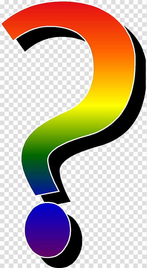 Rainbow flag Question mark , Dancing Question Mark transparent background PNG clipart
